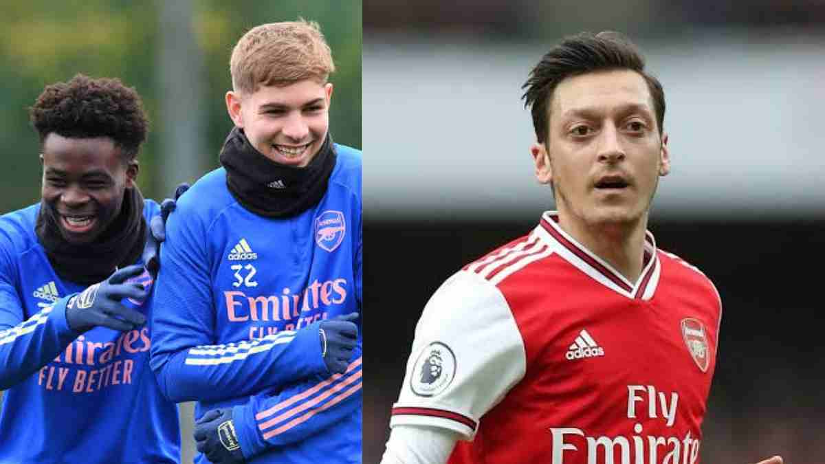'Everyone knows how good he is': Smith Rowe snubs Saka and Martinelli naming Ozil has the best player he's played with