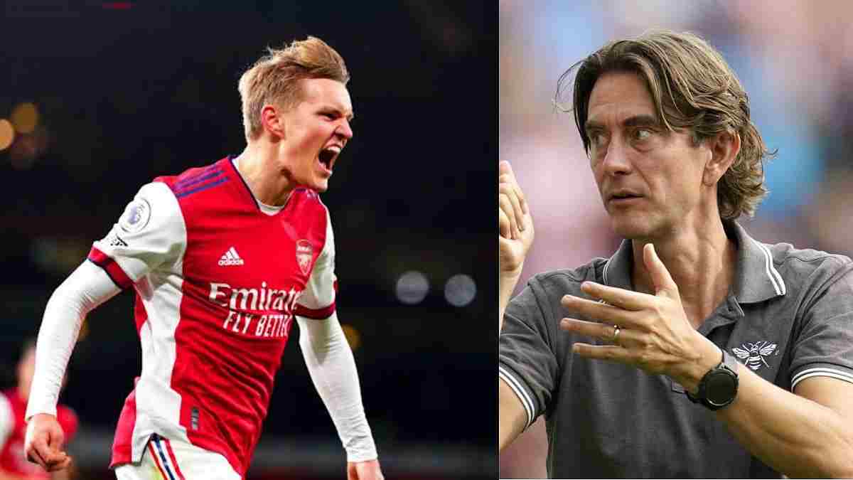 'He plays like Kevin De Bruyne': Brentford boss praises Odegaard and insists Arsenal are the 'best' team in the league