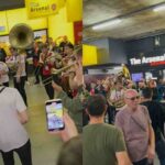 Watch: Brass band create beautiful chant for Saliba after keeping Harry Kane quiet in London derby win