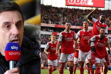 'They won but still won't win the league': Gary Neville insists Arsenal can never win the league despite victory over Liverpool