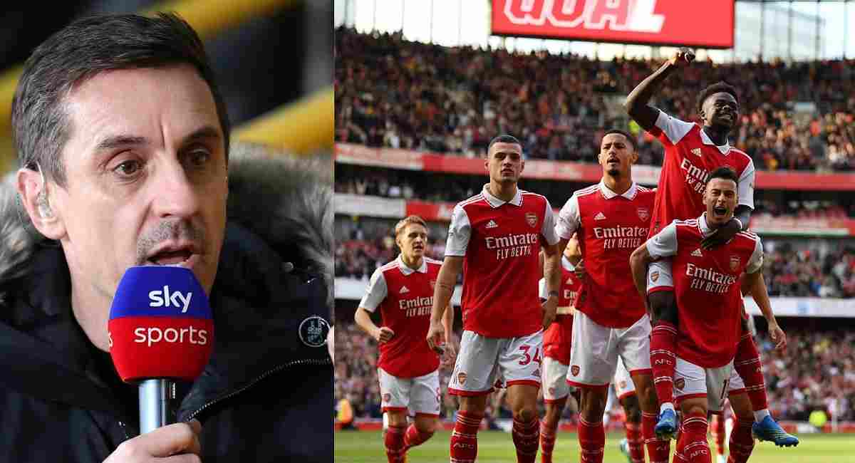 'They won but still won't win the league': Gary Neville insists Arsenal can never win the league despite victory over Liverpool