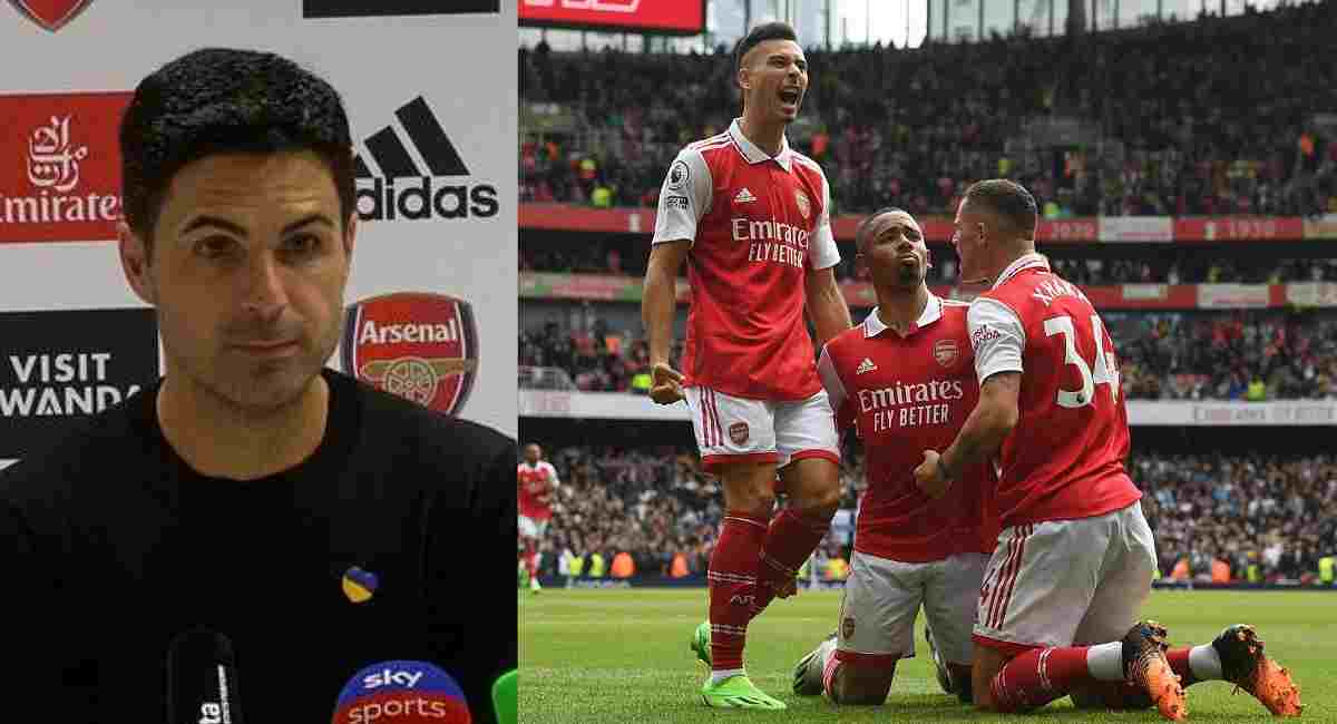 'We just started, we don't look at the table'; Arteta urges his players to remain calm and focused after being tagged as 'title contenders'