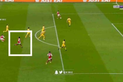 Watch: Eddie Nketia's tireless run to make it 1-0 for Arsenal against Bodo/Glimt