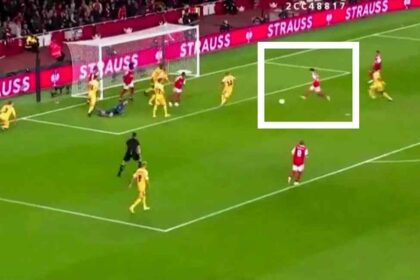 Watch: Fabio Vieira scores his second goal of the season to make it 3-0 for Arsenal against Bodo/Glimt