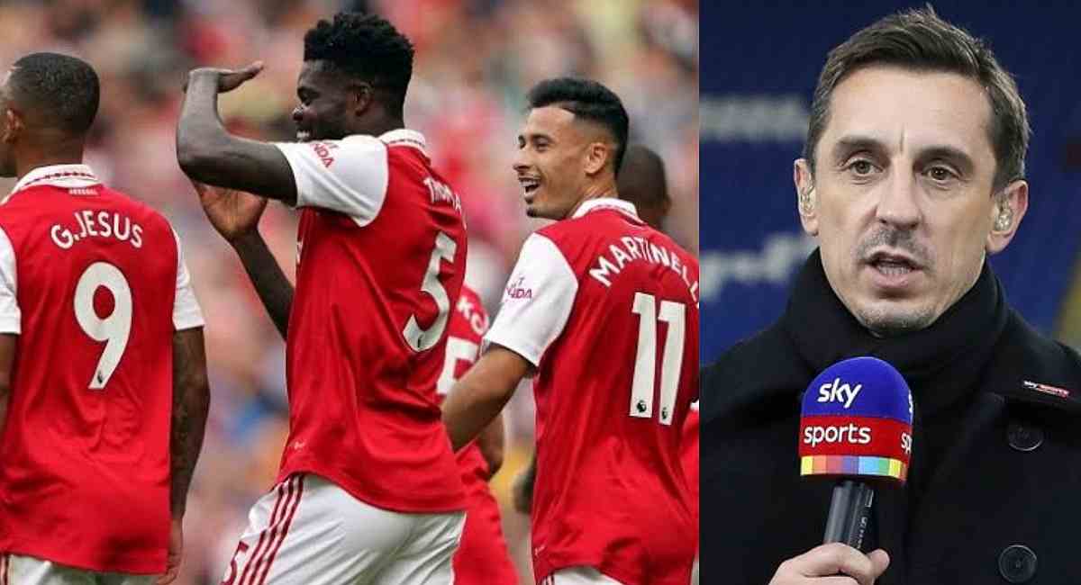 'They could still finish outside top four': Gary Neville not convinced by Arsenal and believes the Gunners will 'fall off'