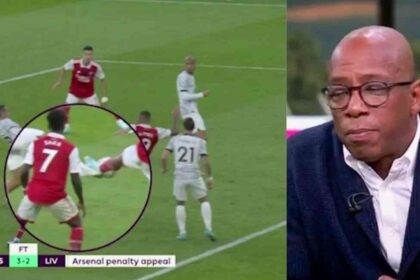 Arsenal legend Ian Wright believes Michael Oliver erred in awarding Arsenal a penalty.