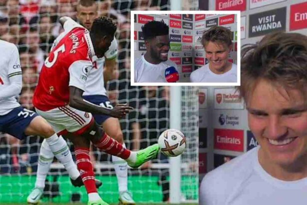 'We knew he was going to score that type of goal': Odegaad reveals Arsenal practised the 'Thomas Partey goal' in training