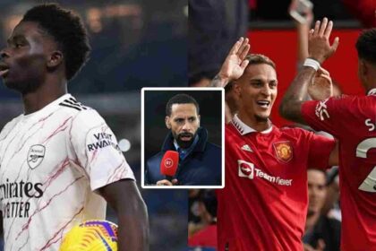 'They don't play like Saka': Rio Ferdinand 'blasts' Antony and Sancho, urging them to learn from Arsenal star Bukayo Saka