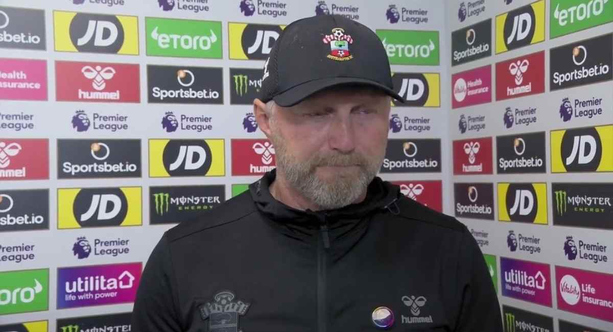'We were lucky': Southampton boss happy Arsenal failed to score more goals in the first half and praises his team's mentality