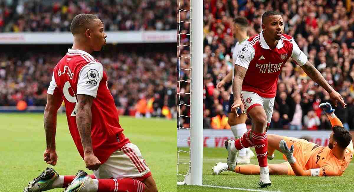 Watch: Gabriel Jesus nets his 5th goal in 8 league games as Arsenal defeat Tottenham 3-1