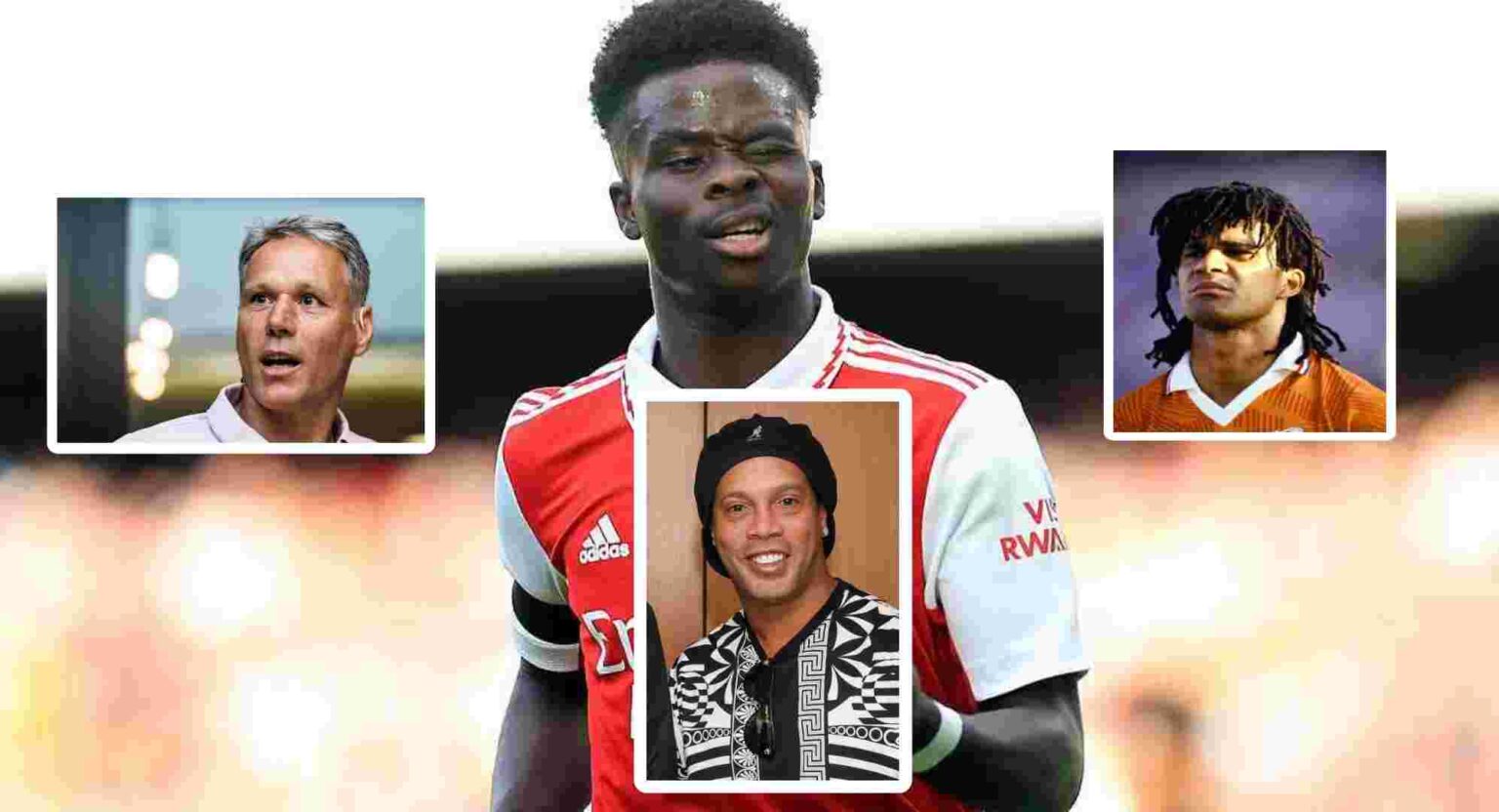 Ronaldinho, Van Basten and Gullit name Saka as the 'best' young player in the world