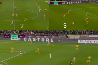 Watch: 'Arteta ball' at its best as Arsenal only needed three passes to break Wolves pressing, almost resulting in a goal