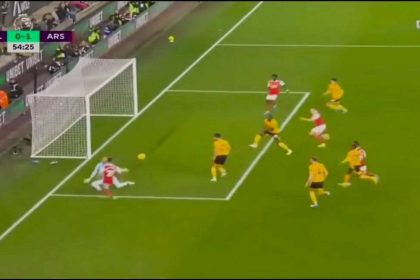Watch: Fabio Vieira finds Odegaard with a lovely 'Mesut Ozil like' pass who taps-in to give Arsenal the lead against Wolves
