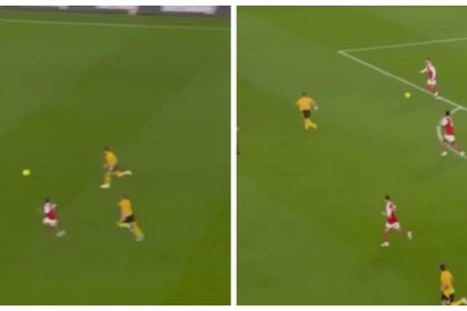 Watch: Ben White incredible pass from his own half to pick out Gabriel Jesus