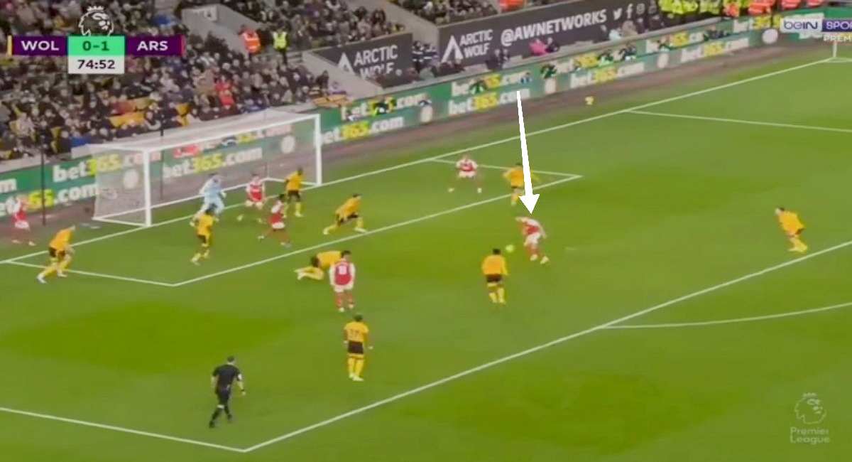 Watch: Odegaard scores his sixth goal of the season with a powerful shot [ Wolves 0-2 Arsenal ]