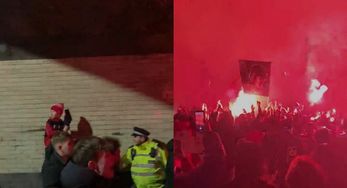 Watch: Arsenal fans celebrate wildly after impressive comeback against West Ham United