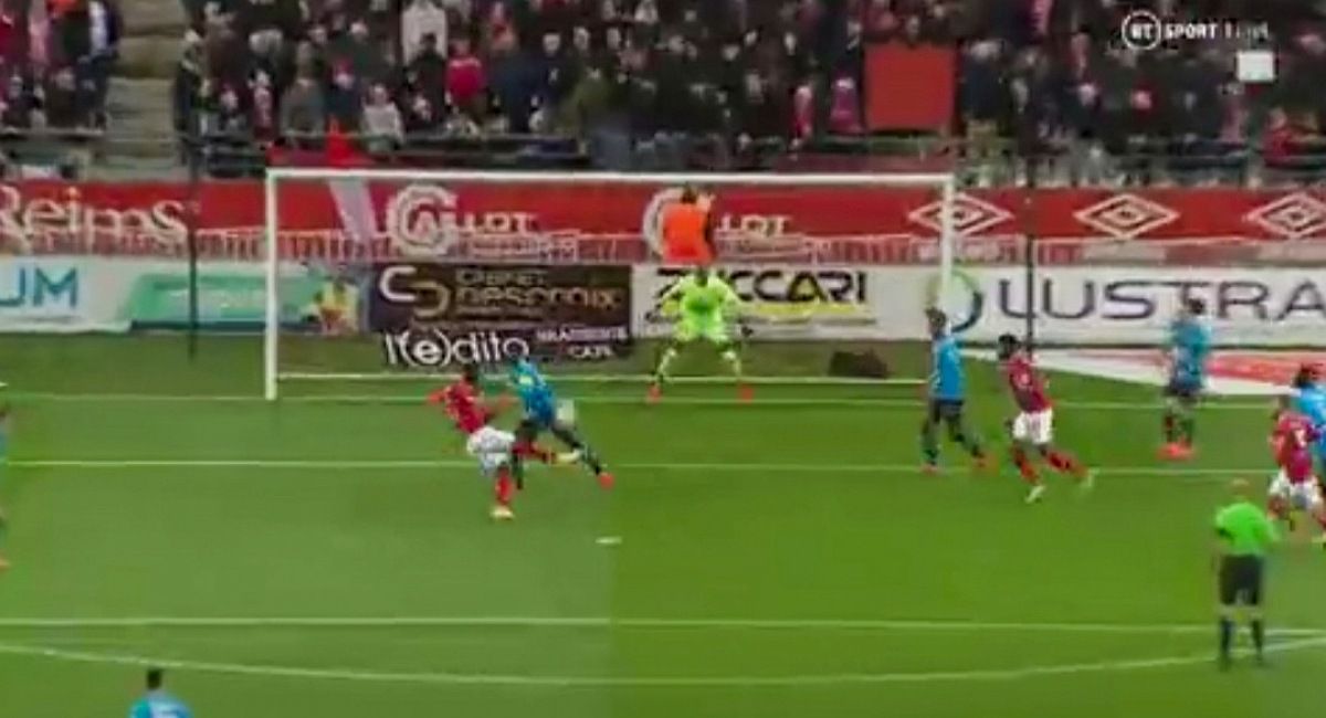 Watch: Arsenal loanee Folarin Balogun scores his 9th goal of the season for Reims with a lovely volley