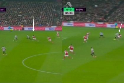 Watch: Partey sprints from center midfield to thwart Newcastle's counterattack, demonstrating why he is the best DM in the Premier League