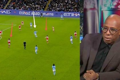 'Too much space': Ian Wright blasts Vieira and Lokonga for giving Alvarez time and space to strike from distance, resulting in Man City's winner