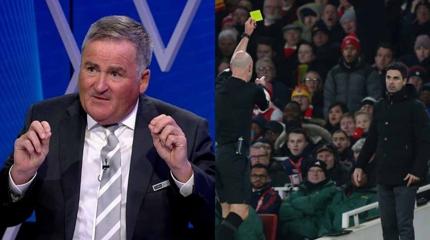 'Well done': Richard Keys calls Arteta a clown and praises referee Antony Taylor for showing him a yellow card