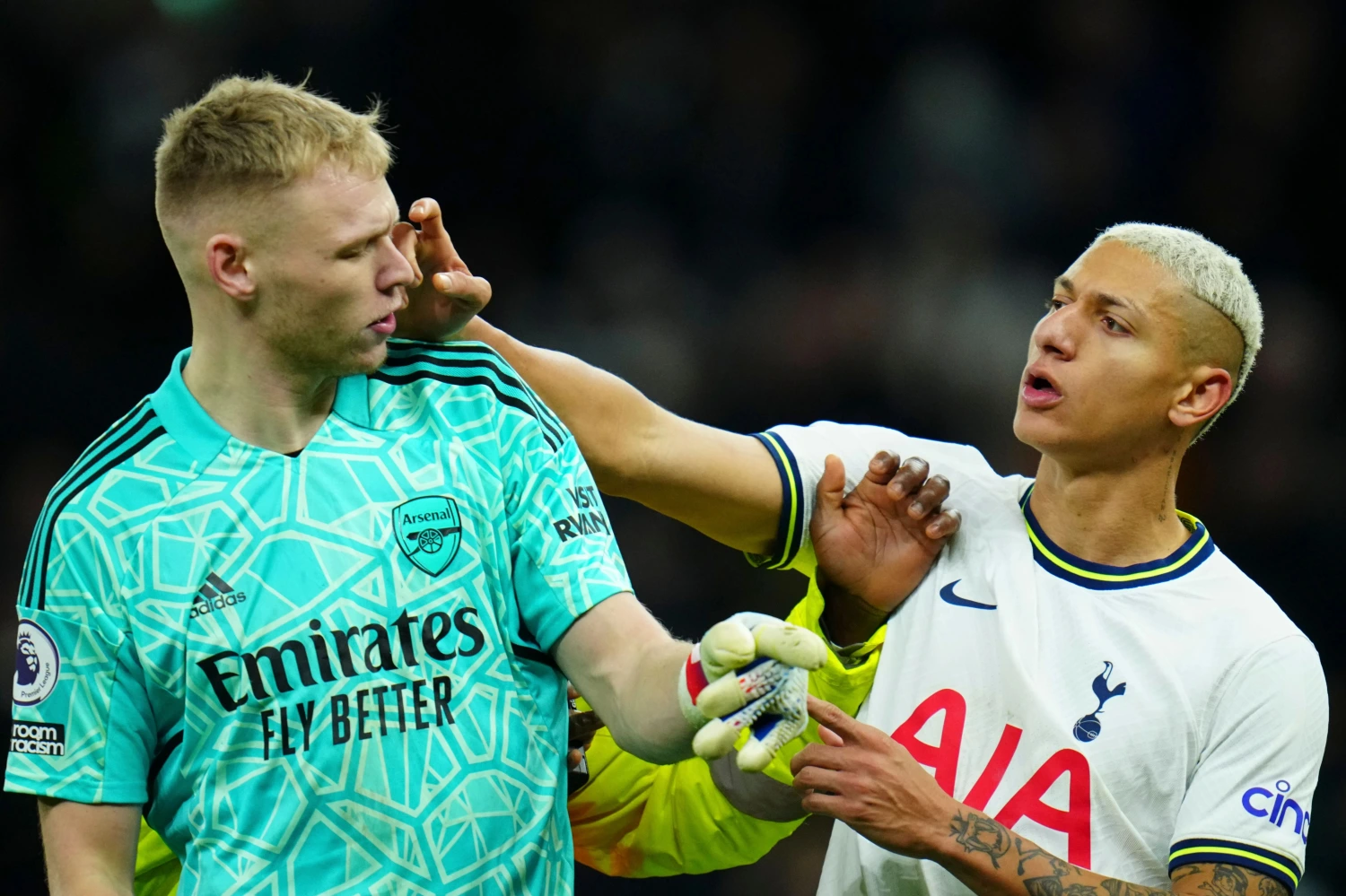 SHOCKING: FA will not punish Richarlison despite deliberately smacking Ramsdale in the face during London derby