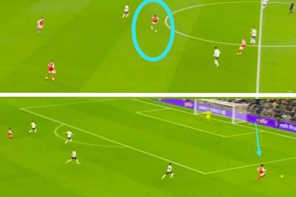 Watch: Partey's line breaking pass to Saka for Arsenal's first goal against spurs proves he's a better progressive player than Casemiro
