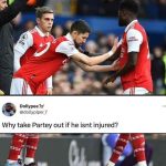 'Why take him out if he isn't injured?': Arsenal fans fume at Arteta for replacing Partey with Jorginho, following loss to Everton