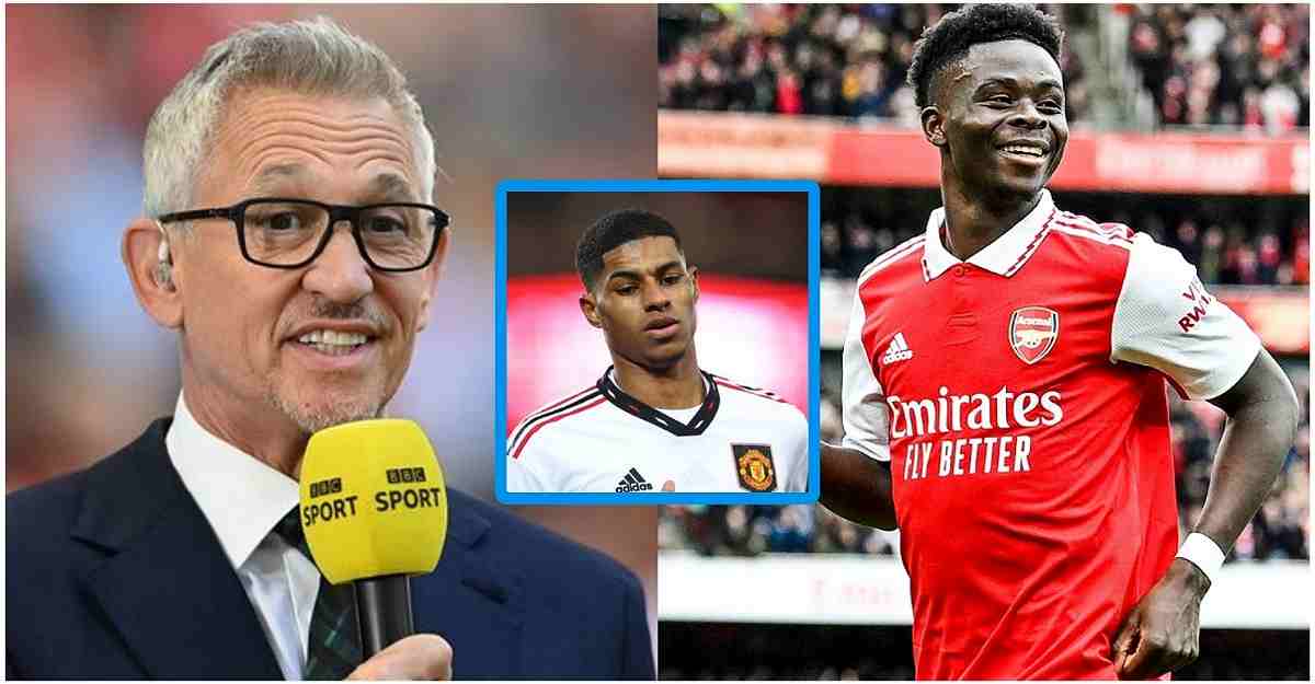 'If we voted Tomorrow, he would get my vote': Gary Linekar admits he would vote for Saka over Marcus Rashford for Footballer of the Year