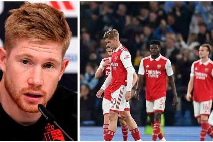 The way they press the opposition is top, it’s class': Kevin De Bruyne praises Arsenal and explains why City needed to hit long balls to Haaland to win