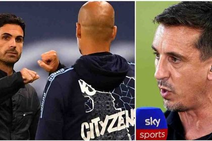 'They can go and rip City to shreds': Gary Neville insists Arsenal have what it takes to beat Manchester City at the Etihad