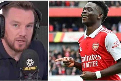 'He can go and cause some damage': Ex Tottenham Jamie O’Hara backs Arsenal insisting Saka can single handedly lead the Gunners to victory against Man City