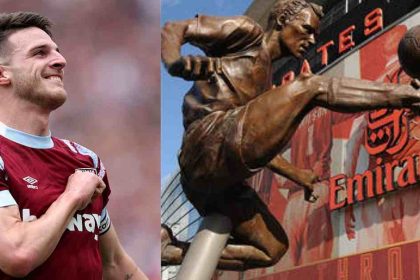 'He has the ability to go and be a legend': Pundit David Hillier claims Declan Rice could have a statue outside the Emirates if he decides to join Arsenal