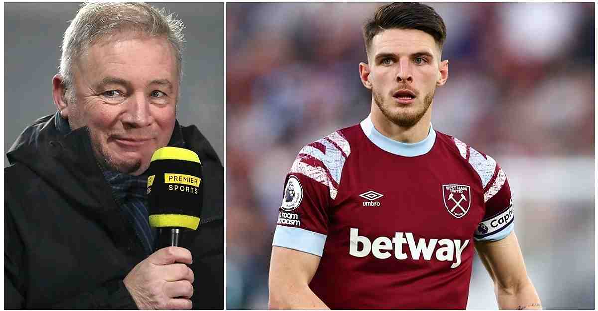 'I’d probably rather go to Arsenal than Manchester United': Pundit Ally McCoist urges Declan Rice to choose Arteta's team as they're the closest to Manchester City