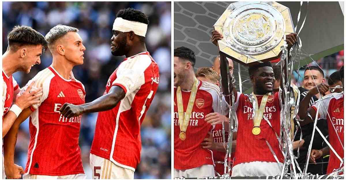 'Sorry Thomas': Fans apologize to Partey for wanting him gone following a warrior performance against Man City in Community Shield victory