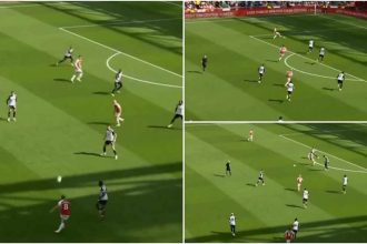 Watch: Odegaard absolutely filthy 'laser pass' to find Martinelli against Fulham