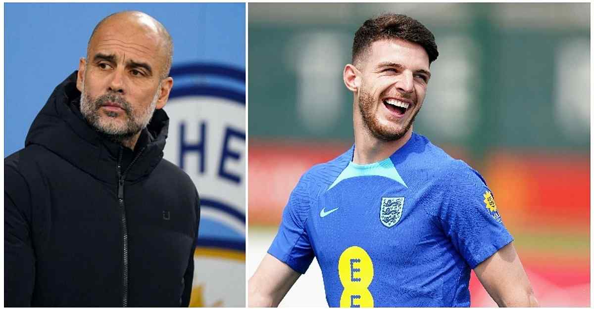 'He decided on Arsenal, all the best': Pep guardiola opens up on his failed attempt to sign Declan Rice, wishing the England international well