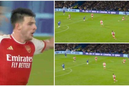 Watch: Declan Rice scores an absolute beauty to pull one for Arsenal - Chelsea 2-1 Arsenal
