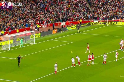 Watch: Fabio Vieira makes it 4-0 for Arsenal from the spot