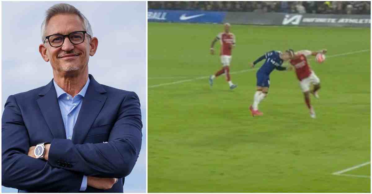 'Utterly ludicrous': Gary Lineker disagrees with referee kavanagh's decision to award Chelsea a penalty against Arsenal