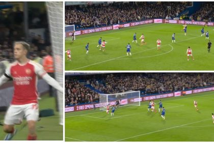 Watch: Bukayo Saka's delightful cross is guided in by super sub Trossard to equalise for Arsenal - Chelsea 2-2 Arsenal
