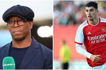'That focal point in the middle': Ian Wright suggests Arteta replaces Eddie Nketiah with Kai Havertz