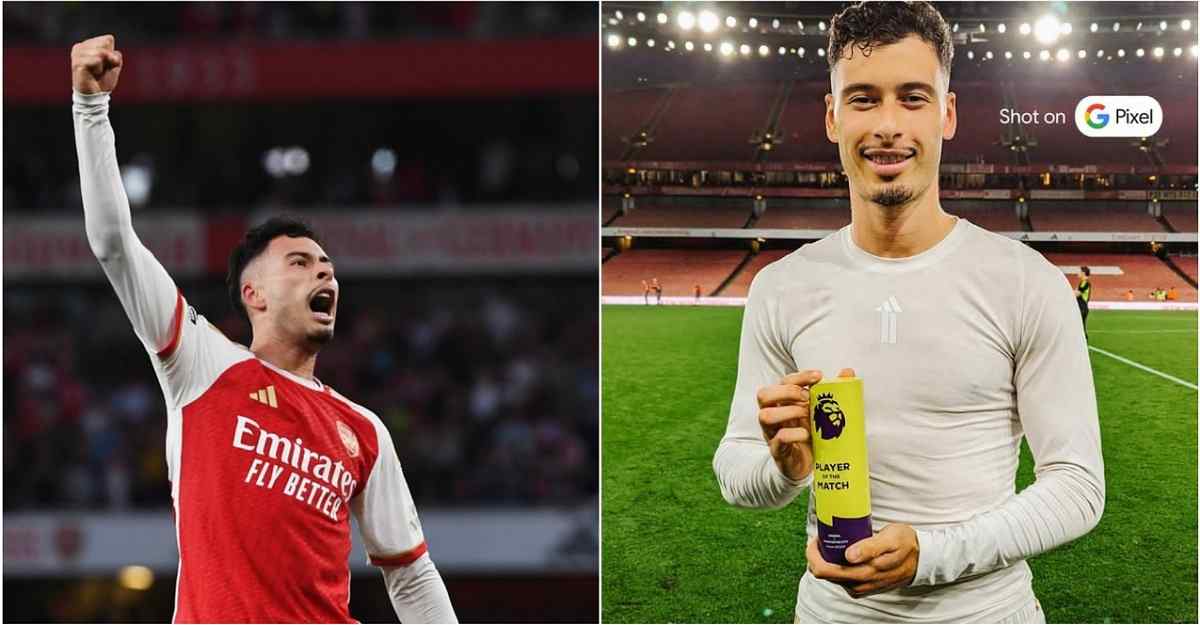 Gabriel Martinelli awarded Man Of The Match following his winner against Manchester City