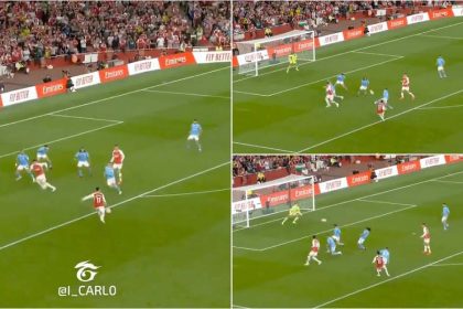 Watch: Martinelli's long range curler deflects off Ake to win it for Arsenal in the dying minutes against Manchester City