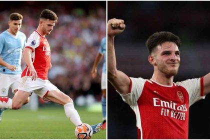 '£105m well spent': Arsenal fans praise Declan Rice following his dominant midfield display against Manchester City