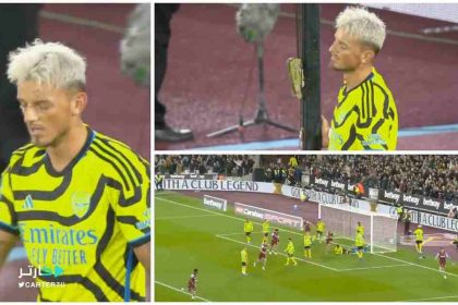 Watch: A Ben White own goal sees West Ham take a 1-0 lead against Arsenal in the league cup
